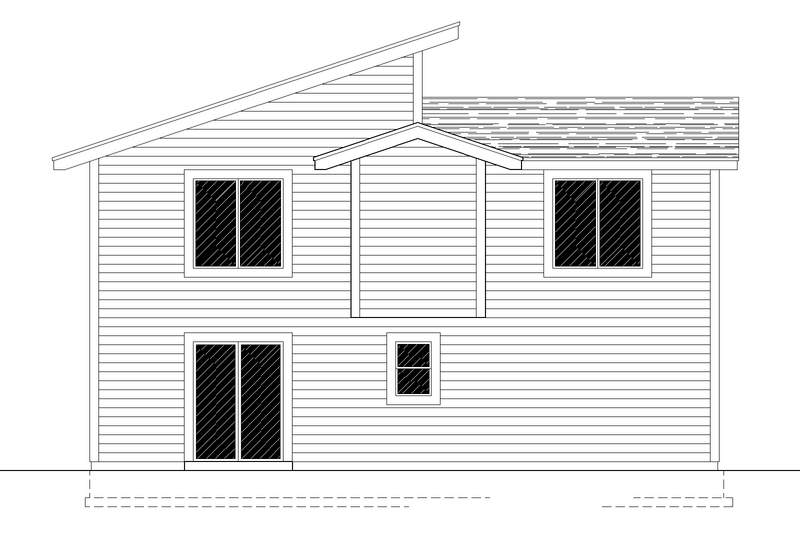 Dream House Plan - Exterior - Rear Elevation for Modern House Plan #112-179 - 3 bed, 2.5 bath
