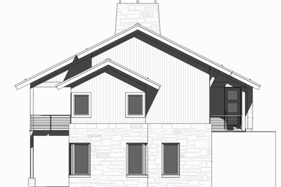 Exterior - Other Elevation 1 for Cabin House Plan #901-129 - 3 bed, 2.5 bath