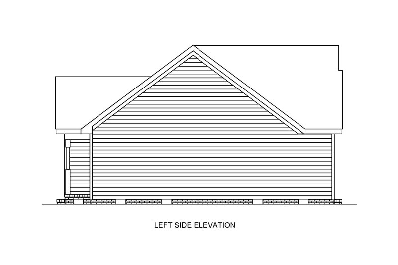 Dream House Plan - Exterior - Other Elevation for Traditional House Plan #54-606 - 3 bed, 2 bath