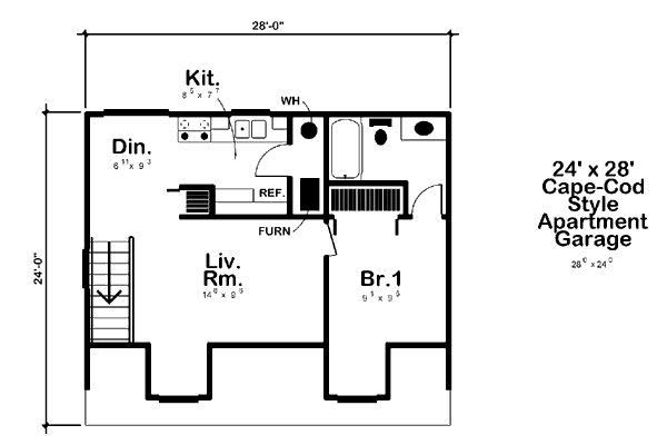 Colonial Floor Plan - Upper Floor Plan #312-752