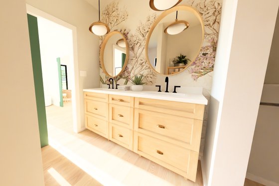 Interior - Master Bathroom for Farmhouse House Plan #126-295 - 1 bed, 1 bath