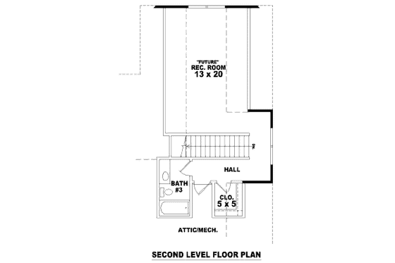 Floor Plan - Other Floor for Traditional House Plan #81-13706 - 2 bed, 2 bath