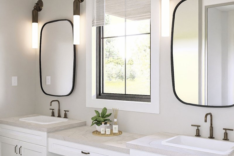 House Blueprint - Interior - Master Bathroom for Modern House Plan #455-495 - 3 bed, 2 bath
