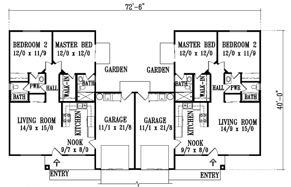 Adobe / Southwestern Floor Plan - Main Floor Plan #1-1354
