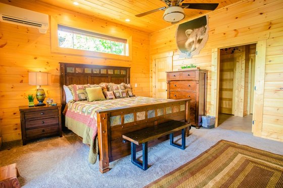 Interior - Bedroom for Cabin House Plan #123-121 - 6 bed, 5.5 bath