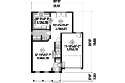 Country Style House Plan - 3 Beds 1 Baths 1598 Sq/Ft Plan #25-4769 