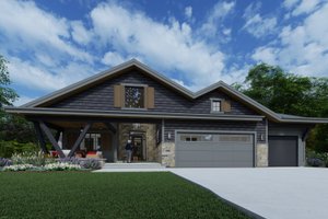 House Blueprint - Traditional Exterior - Front Elevation Plan #1069-30