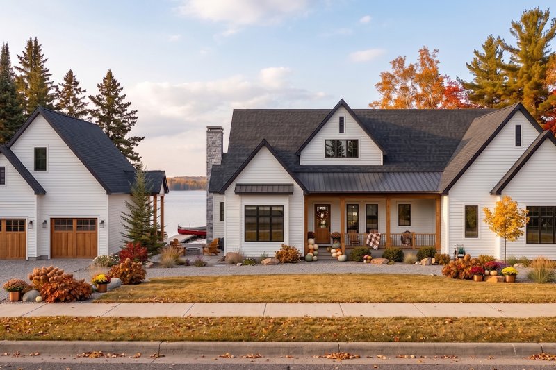 Exterior - Front Elevation 2 for Traditional House Plan #455-787 - 4 bed, 4 bath