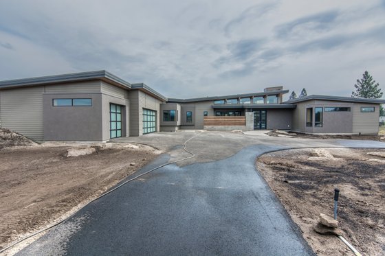 Exterior - Front Elevation 4 for Modern House Plan #892-14 - 3 bed, 3.5 bath