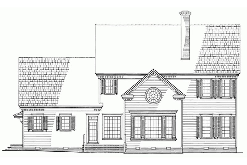 Home Plan - Exterior - Front Elevation 4 for Country House Plan #137-150 - 4 bed, 3.5 bath