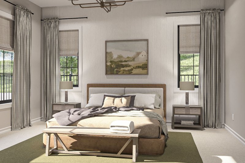 House Blueprint - Interior - Master Bedroom for Modern House Plan #455-421 - 3 bed, 2.5 bath