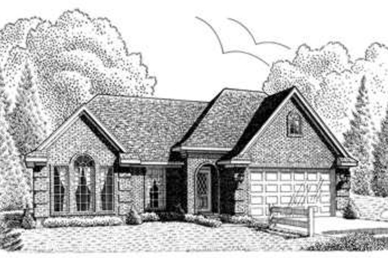 Dream House Plan - European Exterior - Front Elevation Plan #410-280