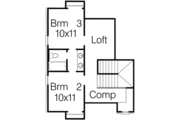 European Style House Plan - 3 Beds 2.5 Baths 2496 Sq/Ft Plan #15-279 