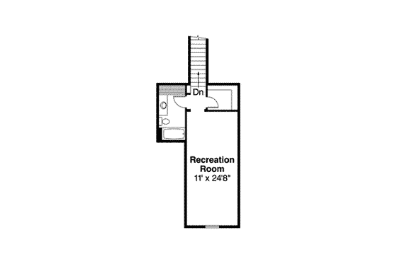Floor Plan - Upper Floor for Ranch House Plan #124-497 - 3 bed, 3 bath