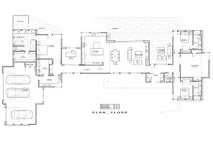 Floor Plan - Main Floor for Contemporary House Plan #892-24 - 3 bed, 3.5 bath