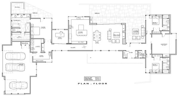 House Plan Design - Contemporary Floor Plan - Main Floor Plan #892-24