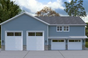 Barndominium Exterior - Front Elevation Plan #1060-379