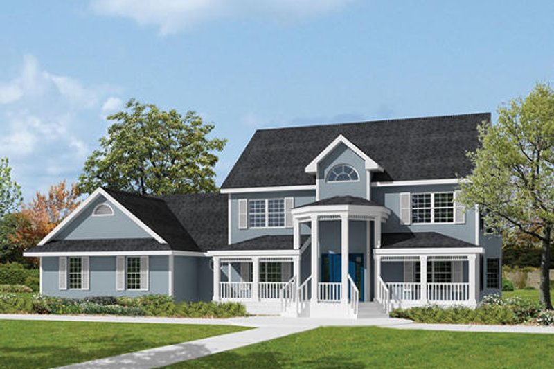 Dream House Plan - Southern Exterior - Front Elevation Plan #57-230