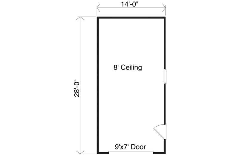 Home Plan - Floor Plan - Main Floor for Traditional House Plan #22-415, 0 bath