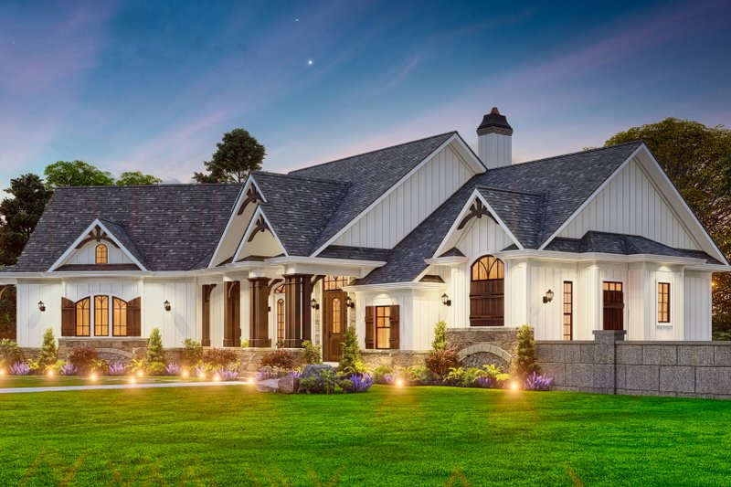 Home Plan - Exterior - Front Elevation 7 for Craftsman House Plan #54-722 - 3 bed, 2.5 bath