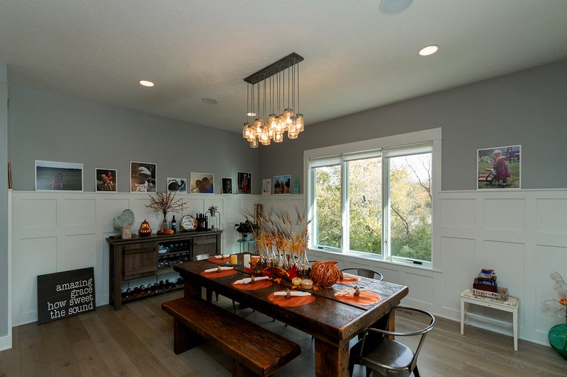 Architectural House Design - Interior - Dining Room for Craftsman House Plan #70-1470 - 4 bed, 3.5 bath