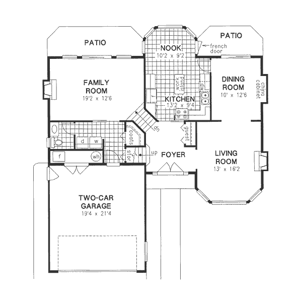 Traditional Floor Plan - Main Floor Plan #18-9241