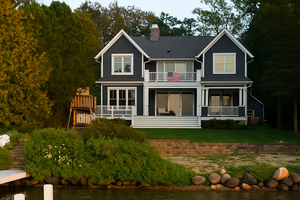 Exterior - Rear Elevation for Country House Plan #928-4 - 5 bed, 4.5 bath