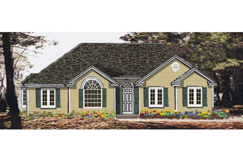 Architectural House Design - Ranch Exterior - Front Elevation Plan #3-330