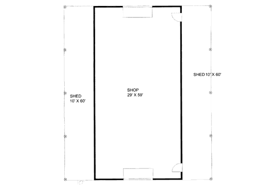 Floor Plan - Main Floor for Traditional House Plan #117-715, 0 bath