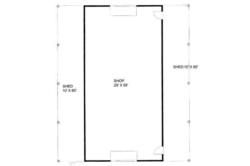 Dream House Plan - Floor Plan - Main Floor for Traditional House Plan #117-715, 0 bath