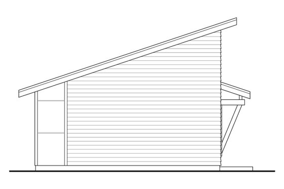 Exterior - Other Elevation for Modern House Plan #124-1199 - 1 bed, 1 bath