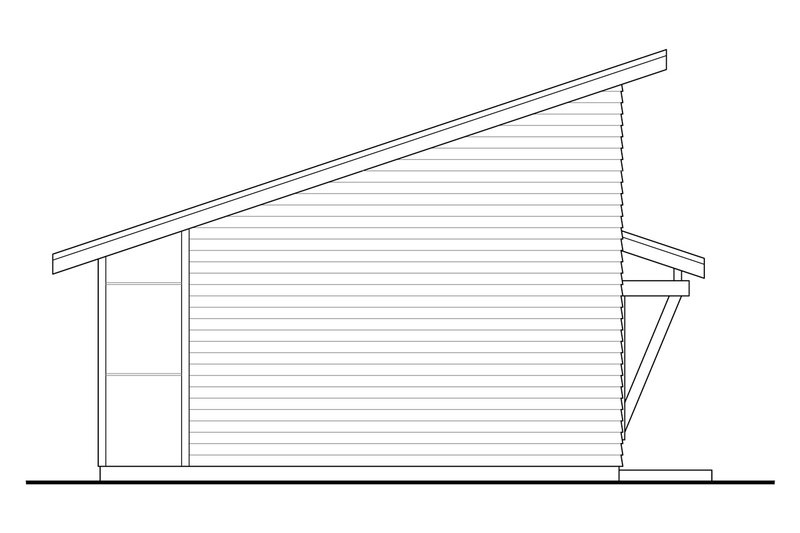 House Design - Exterior - Other Elevation for Modern House Plan #124-1199 - 1 bed, 1 bath