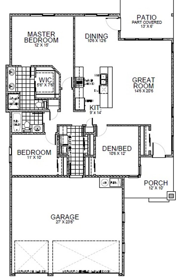 Contemporary Floor Plan - Main Floor Plan #112-172