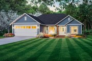 Country Style House Plan - 3 Beds 2 Baths 1416 Sq/Ft Plan #21-463 