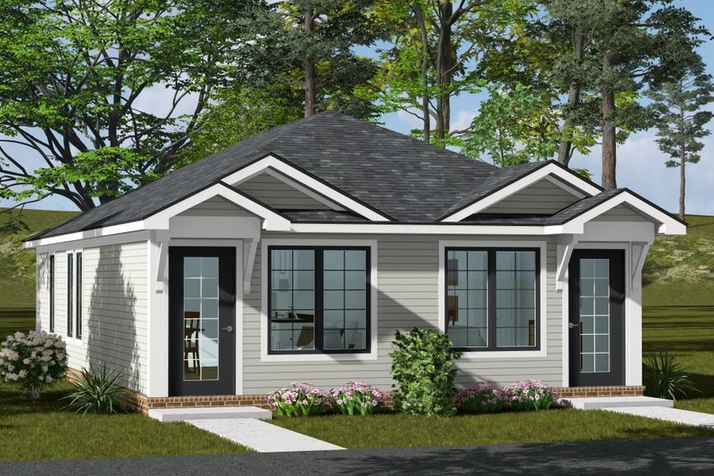 Architectural House Design - Exterior - Other Elevation 3 for Cottage House Plan #513-2427 - 1 bed, 1 bath