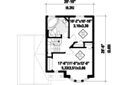 Traditional Style House Plan - 2 Beds 1 Baths 1105 Sq/Ft Plan #25-4470 