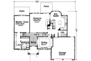 European Style House Plan - 4 Beds 3.5 Baths 2212 Sq/Ft Plan #300-102 