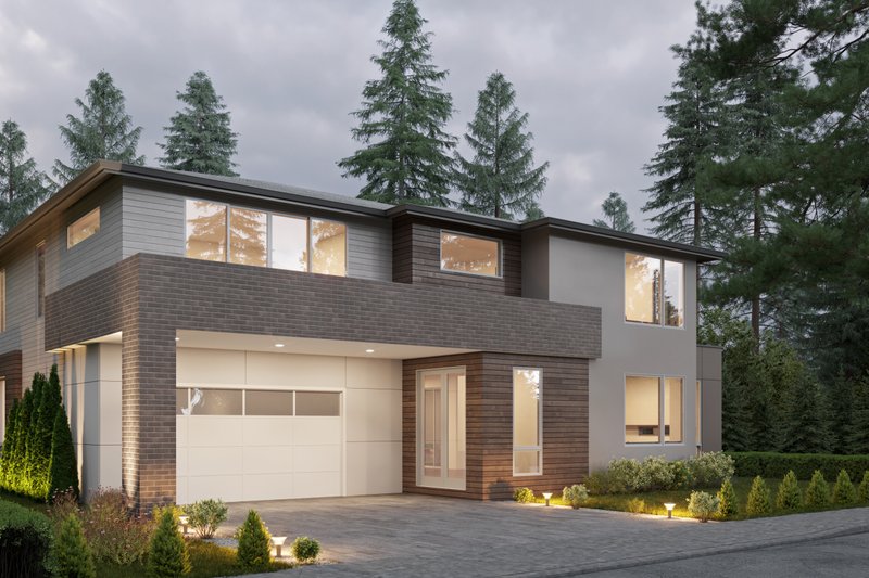Dream House Plan - Exterior - Other Elevation 1 for Contemporary House Plan #1066-235 - 4 bed, 3.5 bath