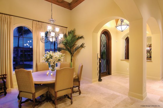 Interior - Dining Room for Mediterranean House Plan #930-13 - 4 bed, 4.5 bath