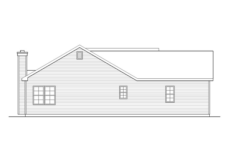 House Plan Design - Exterior - Other Elevation 1 for Ranch House Plan #22-643 - 3 bed, 2.5 bath