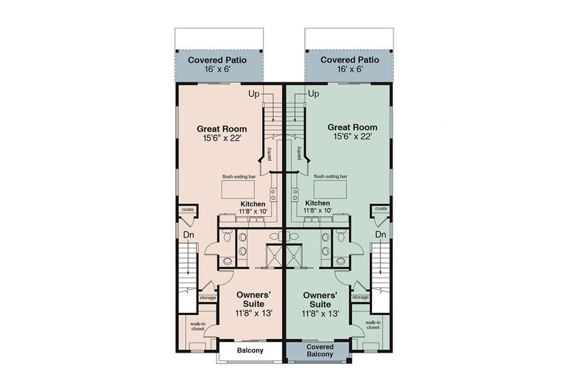 Home Plan - Floor Plan - Main Floor for Craftsman House Plan #124-1473 - 6 bed, 4.5 bath