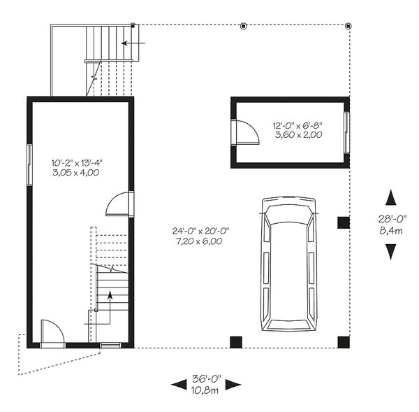 Home Plan - Contemporary Floor Plan - Main Floor Plan #23-2591