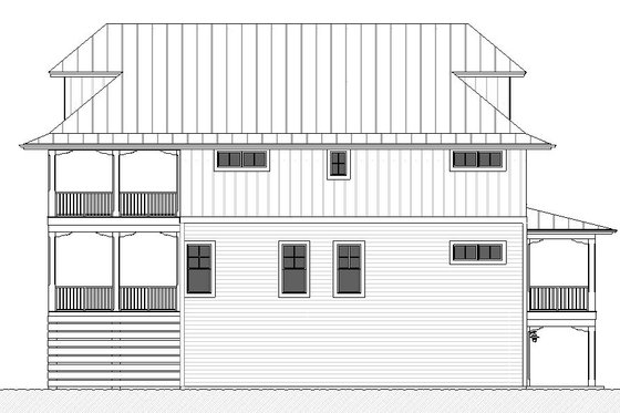 Exterior - Other Elevation 1 for Beach House Plan #901-160 - 5 bed, 4 bath