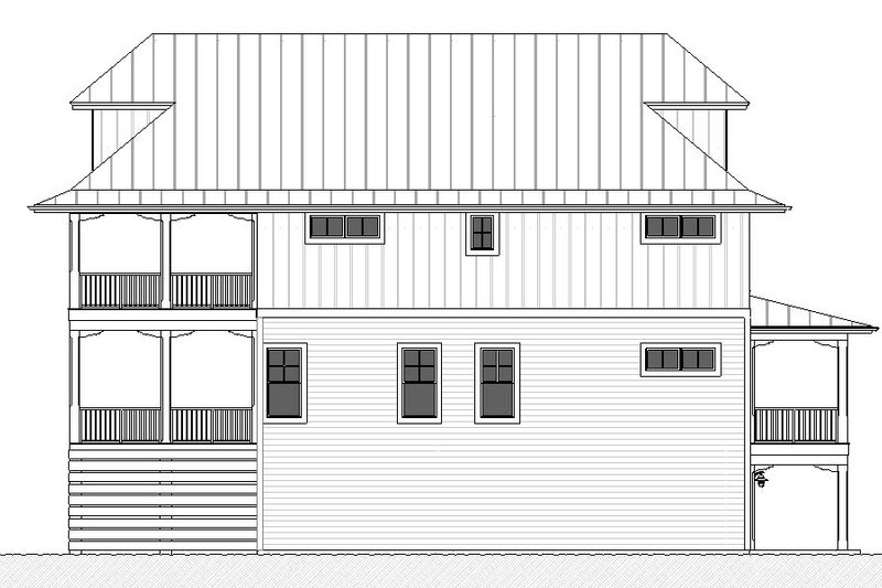 Dream House Plan - Exterior - Other Elevation 1 for Beach House Plan #901-160 - 5 bed, 4 bath