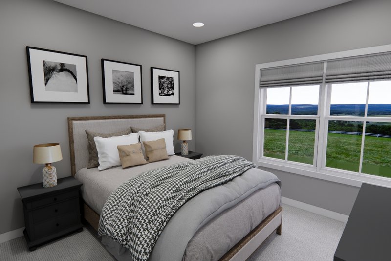 Architectural House Design - Interior - Bedroom for Farmhouse House Plan #51-1270 - 4 bed, 3.5 bath