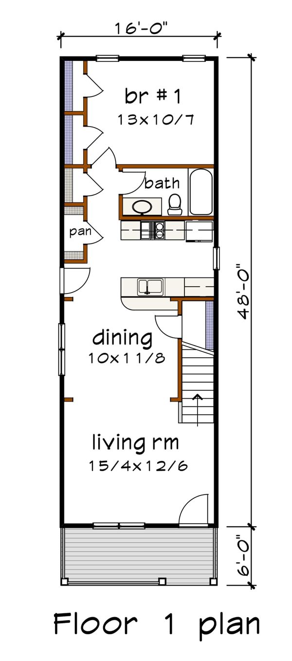 Architectural House Design - Bungalow Floor Plan - Main Floor Plan #79-312