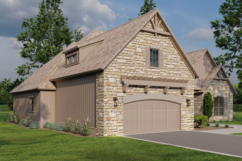 Architectural House Design - Exterior - Front Elevation 4 for Ranch House Plan #923-89 - 3 bed, 2.5 bath