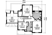 European Style House Plan - 3 Beds 2 Baths 2806 Sq/Ft Plan #25-4798 