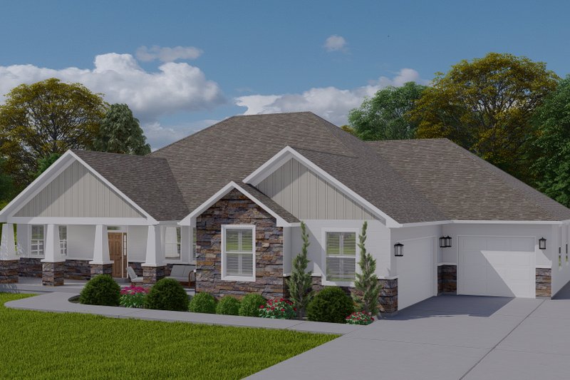 House Plan Design - Exterior - Front Elevation 3 for Traditional House Plan #1060-141 - 3 bed, 2.5 bath