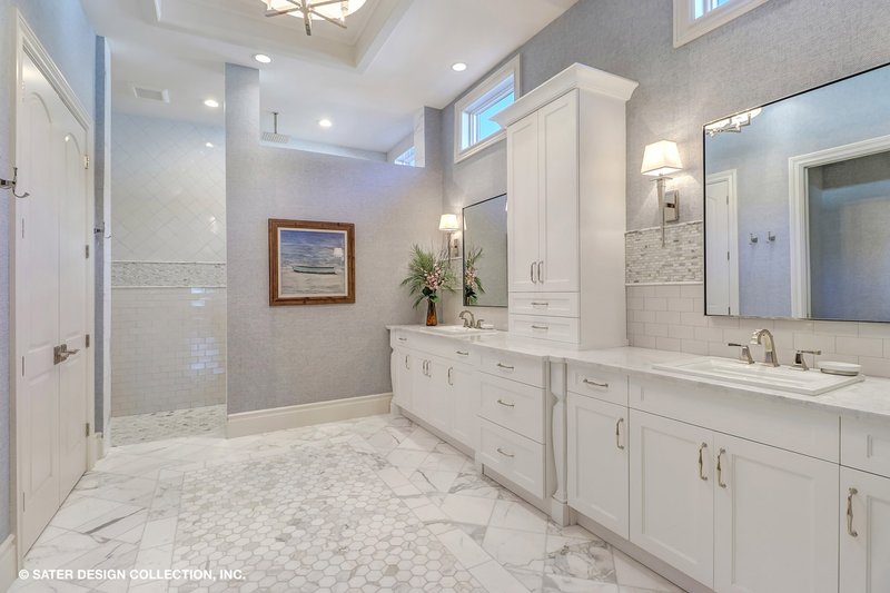 Architectural House Design - Interior - Master Bathroom for Mediterranean House Plan #930-511 - 3 bed, 3.5 bath
